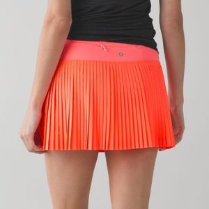 Lululemon Pleat to Street Skirt Shorts Grapefruit